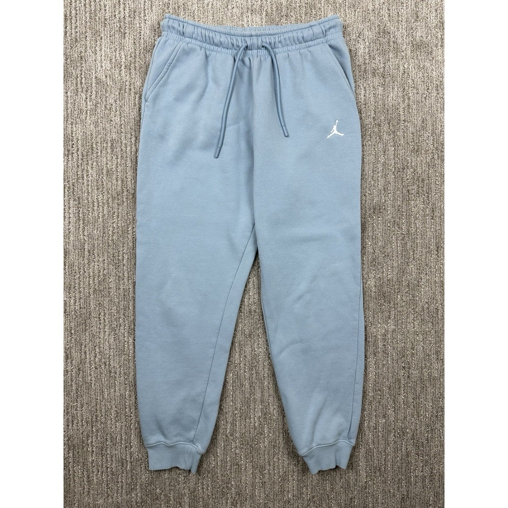 Nike Air Jordan Essential Fleece Mens Small Joggers Sweatpants Blue FJ7779-436
